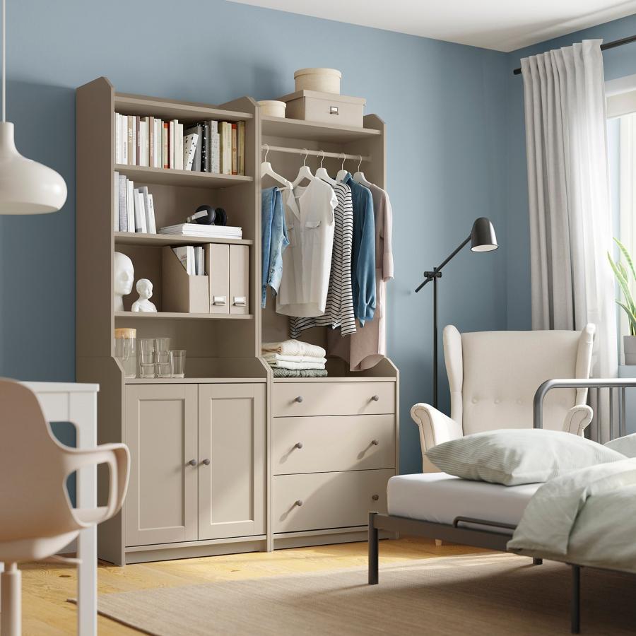 [IKEA/イケア/通販]HAUGA ハウガ 収納コンビネーション, ベージュ, 139x46x199 cm[5](49388698) |  | 02