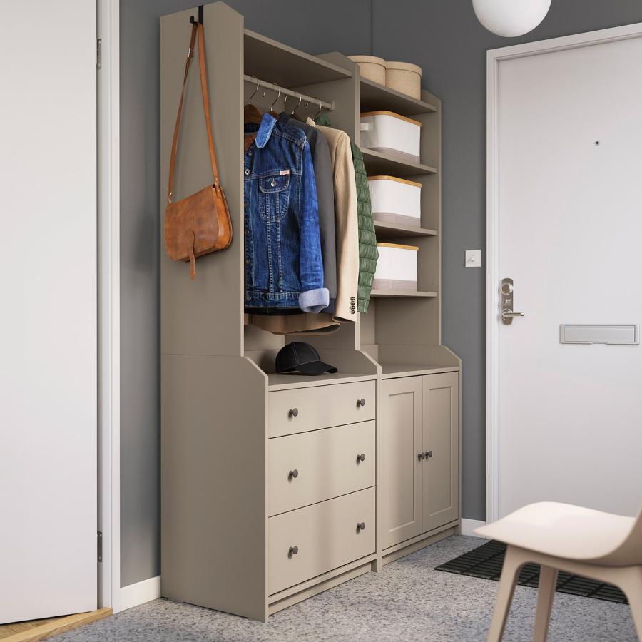 [IKEA/イケア/通販]HAUGA ハウガ 収納コンビネーション, ベージュ, 139x46x199 cm[5](49388698) |  | 04