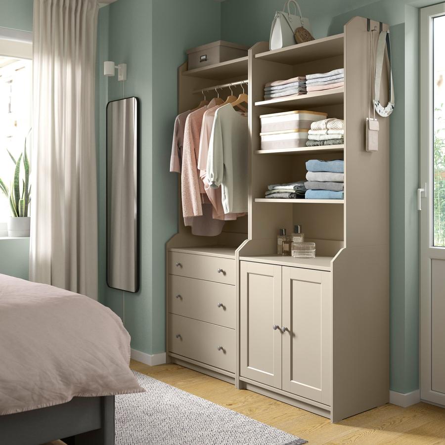 [IKEA/イケア/通販]HAUGA ハウガ 収納コンビネーション, ベージュ, 139x46x199 cm[5](49388698) |  | 05