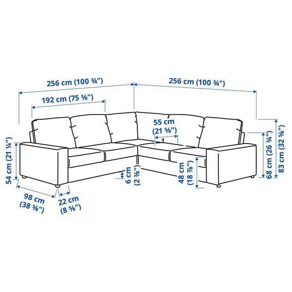 [IKEA/イケア/通販]VIMLE ヴィムレ コーナーソファ、4人掛け, ワイドアームレスト付き/グンナレド ベージュ[10](49401794) |  | 03