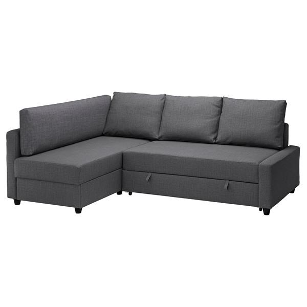 [IKEA/イケア/通販]FRIHETEN フリーヘーテン / KLAGSHAMN クラーグスハムン コーナーソファベッド 収納付き, スキフテボー ダークグレー[5](49444331) | 