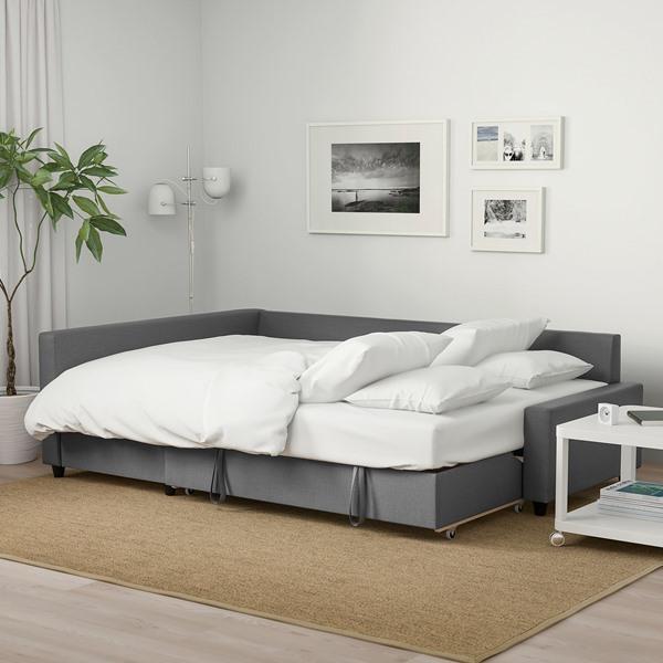 [IKEA/イケア/通販]FRIHETEN フリーヘーテン / KLAGSHAMN クラーグスハムン コーナーソファベッド 収納付き, スキフテボー ダークグレー[5](49444331) |  | 01