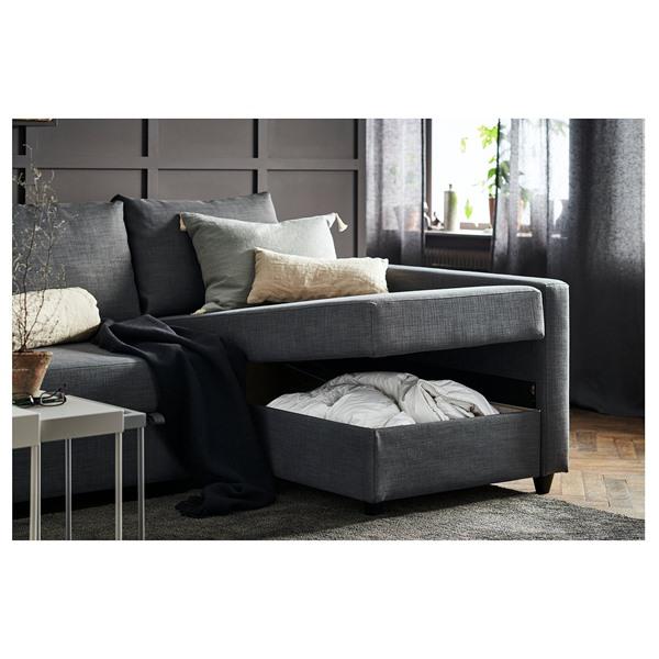 [IKEA/イケア/通販]FRIHETEN フリーヘーテン / KLAGSHAMN クラーグスハムン コーナーソファベッド 収納付き, スキフテボー ダークグレー[5](49444331) |  | 06