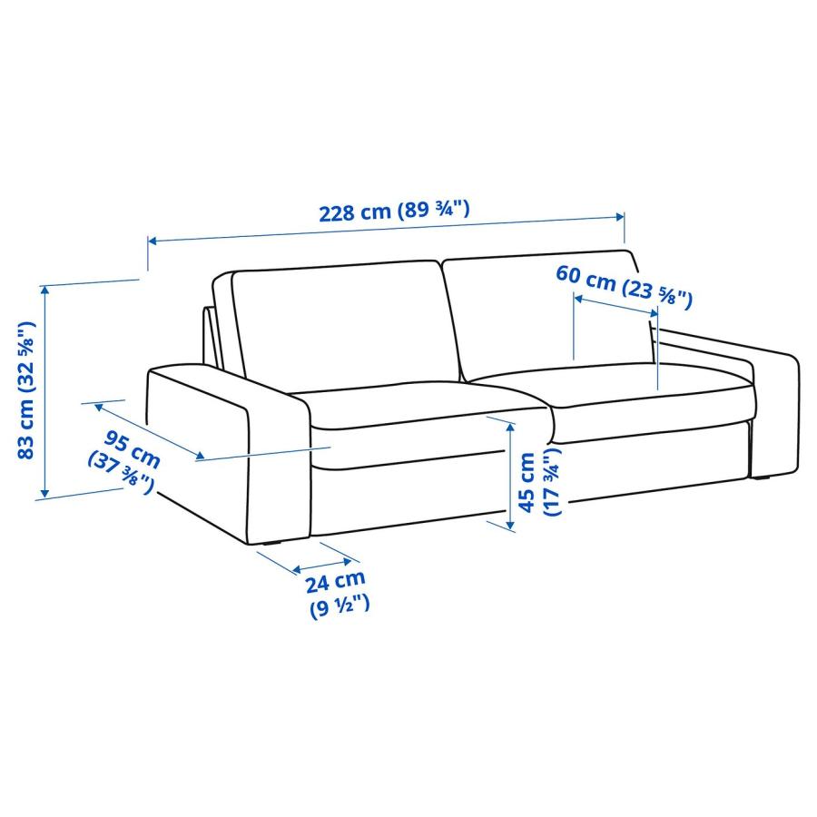 IKEA/イケア/通販]KIVIK シーヴィク 3人掛けソファ, トレースンド