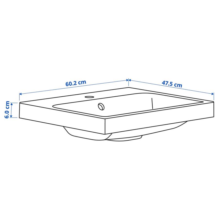 [IKEA/イケア/通販]BACKSJON バックショーン 洗面ボウル 排水トラップ付き, ホワイト, 60x48 cm[AA](49527618) |  | 02
