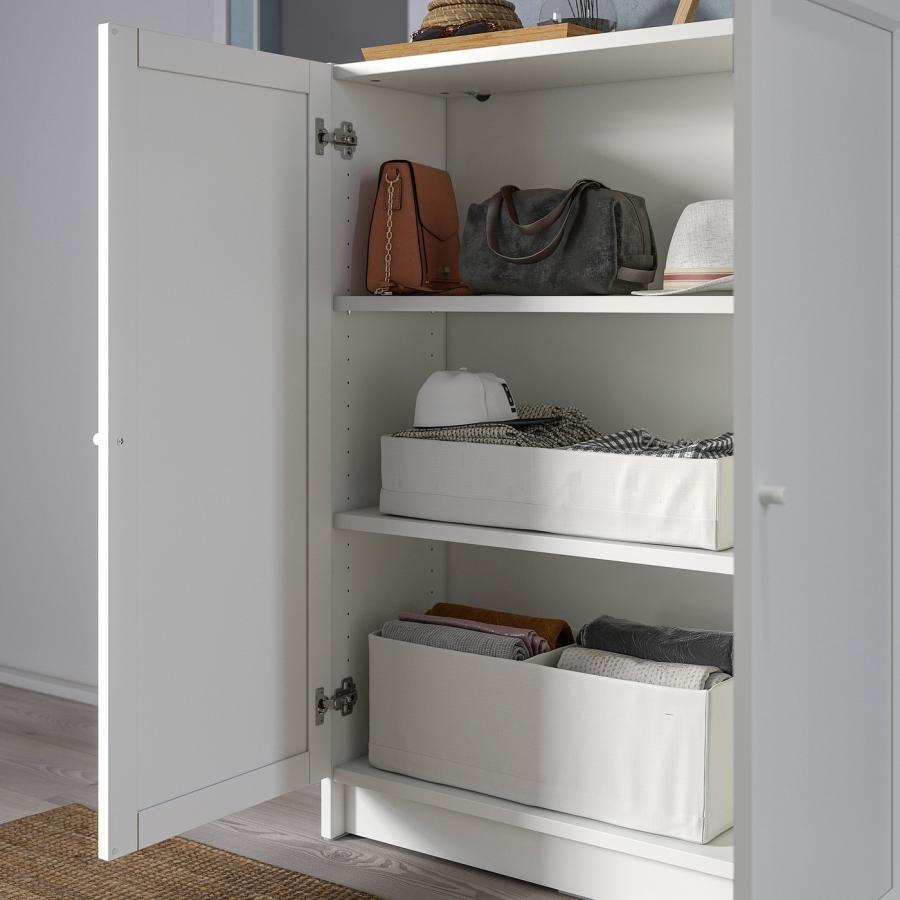 [IKEA/イケア/通販]BILLY ビリー / OXBERG オクスベリ 本棚 扉付き, ホワイト, 80x30x106 cm[3](49528340) |  | 04