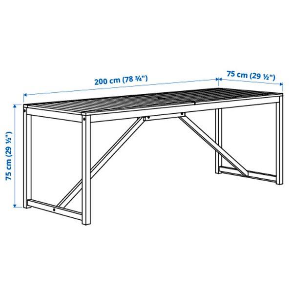 [IKEA/イケア/通販]NAMMARO ネッマローテーブル＋リクライニングチェア6 屋外用, ライトブラウンス……[21](49534633) |  | 02
