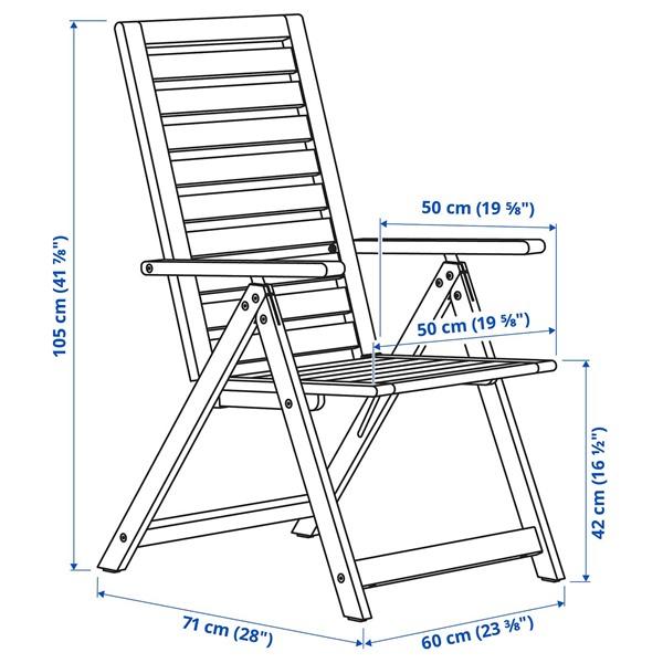 [IKEA/イケア/通販]NAMMARO ネッマローテーブル＋リクライニングチェア6 屋外用, ライトブラウンス……[21](49534633) |  | 03