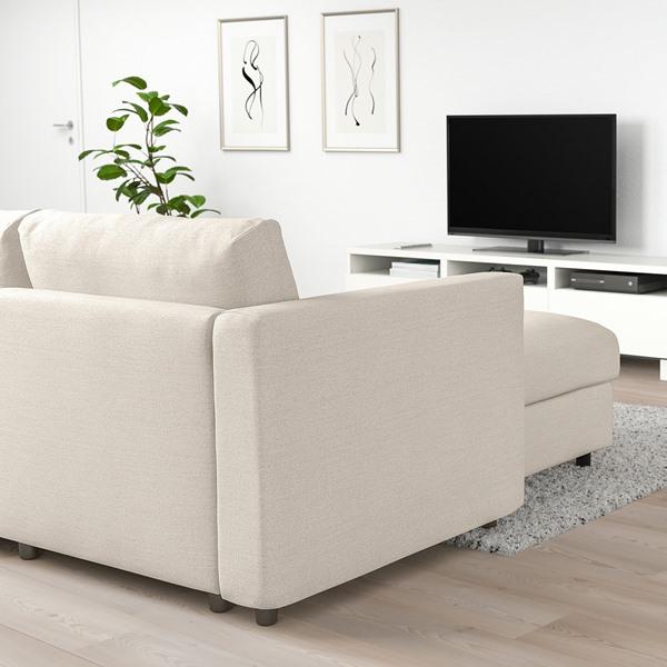 [IKEA/イケア/通販]VIMLE ヴィムレ5人掛けコーナーソファベッド、寝椅子付き, グンナレド ベージュ[14](49545226) |  | 05