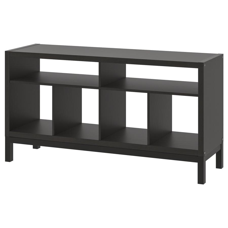 [IKEA/イケア/通販]KALLAX カラックス テレビ台 下部フレーム付き, ブラックブラウン, 147x39x78 cm[EH](49557907) | 