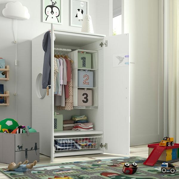 [IKEA/イケア/通販]SMASTAD スモースタード / PLATSA プラッツァワードローブ, ホワイト/ライラック,60x5……[13](49557974) |  | 02