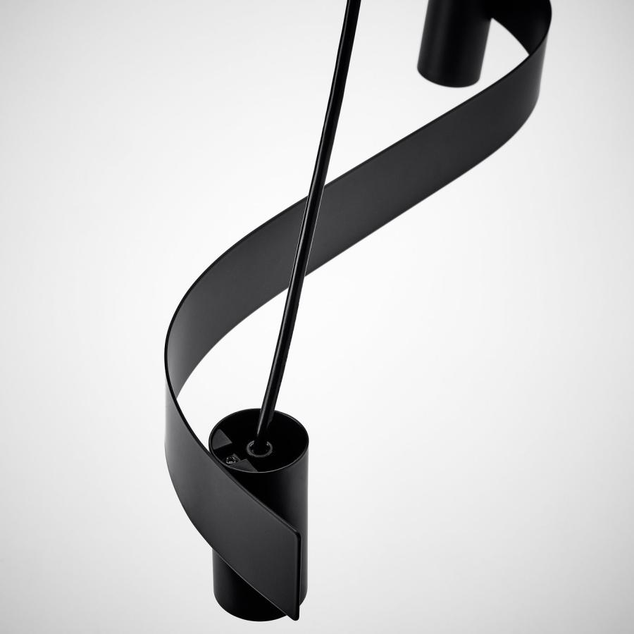 [IKEA/イケア/通販]ACKJA アッキャ / MOLNART モールナルト ペンダントランプ 電球付き, 波形 ブラック/球形 グレークリアガラス[3](49561834) |  | 02