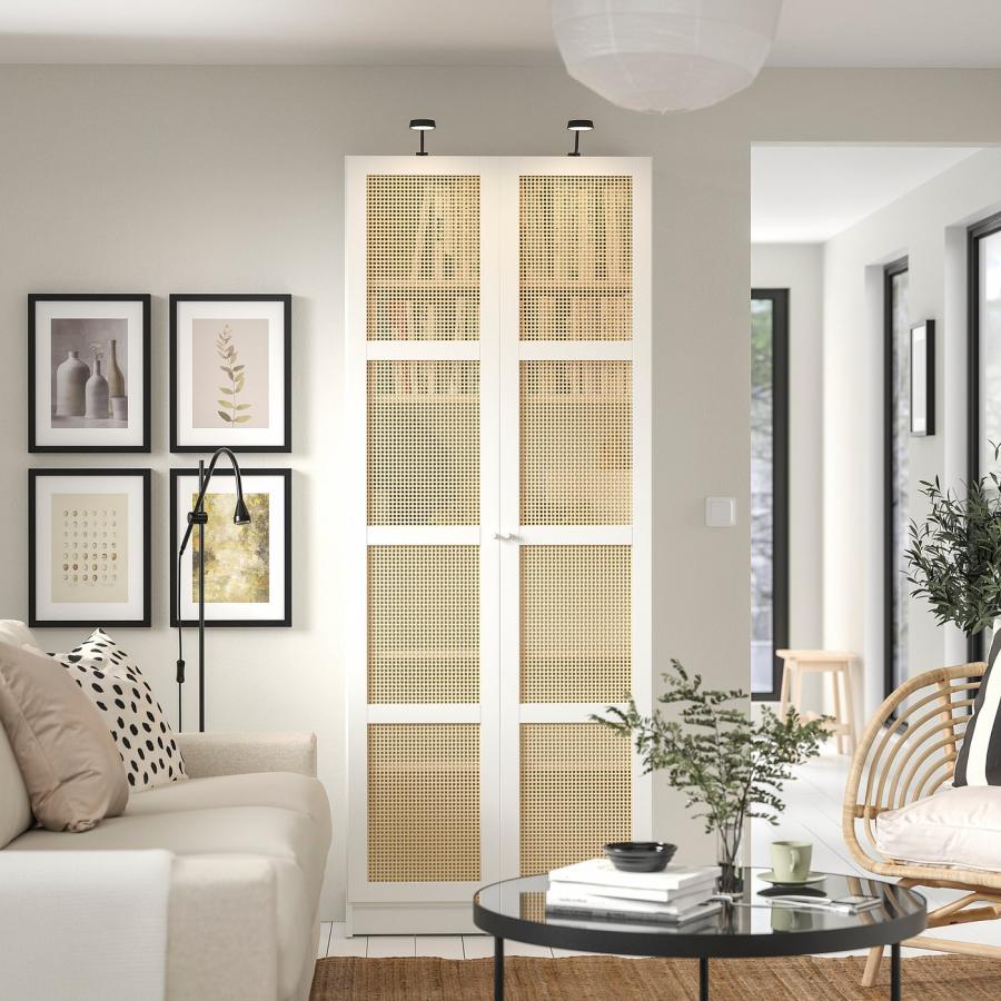 [IKEA/イケア/通販]BILLY ビリー / HOGADAL ホーガダール 本棚 扉付き, ホワイト, 80x30x202 cm[3](49562305) |  | 01