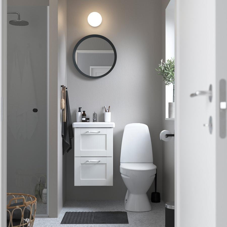 [IKEA/イケア/通販]ENHET エーンヘート / TVALLEN トヴェレン 洗面台 引き出し付き/洗面ボウル/水栓, ホワイト/ホワイト フレーム, 44x43x65 cm[5](49567685) |  | 01