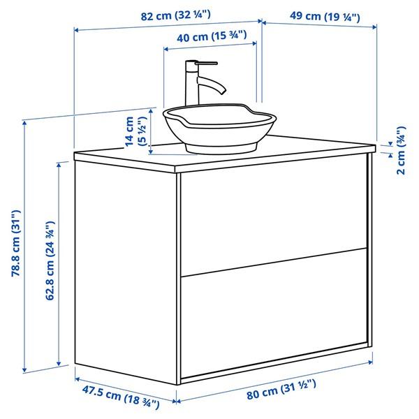 [IKEA/イケア/通販]TANNFORSEN テンフォルセン / VASTERSJON ヴェステルション洗面台 引き出し付き/洗面ボ……[6](49569552) |  | 06