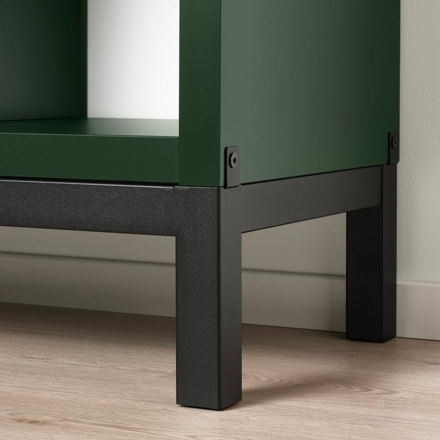 IKEA KALLAX シェルフユニット ダークグリーン 147x77cm KALLAX