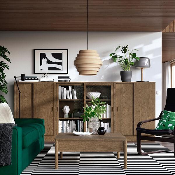 [IKEA/イケア/通販]TONSTAD トンスタード収納コンビネーション 引き戸付, ブラウン ステインオーク材……[4](49570268) |  | 01