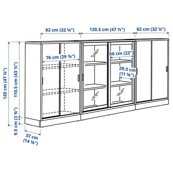 [IKEA/イケア/通販]TONSTAD トンスタード収納コンビネーション 引き戸付, ブラウン ステインオーク材……[4](49570268) |  | 05