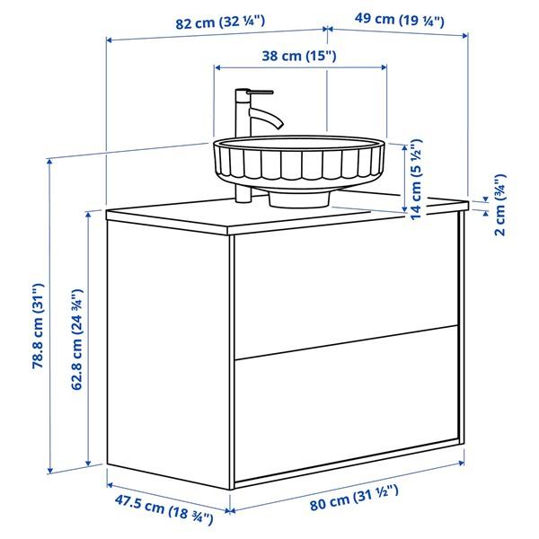 [IKEA/イケア/通販]ANGSJON エングショーン / LERSJON レルション洗面台 引き出し付き/洗面ボウル/水栓, ……[6](49571480) |  | 06