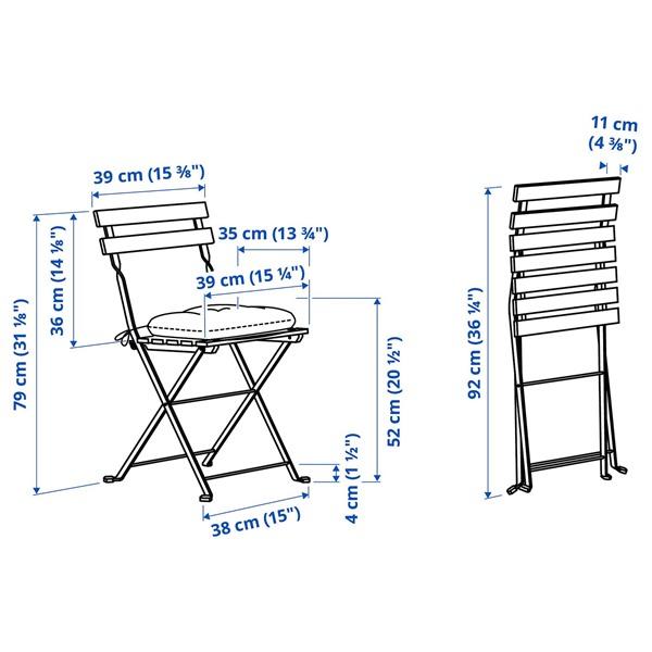 [IKEA/イケア/通販]TARNO テルノーチェア 屋外用, 折りたたみ式 ブラック/ライトブラウンステイン/……[EB](49576326) |  | 02