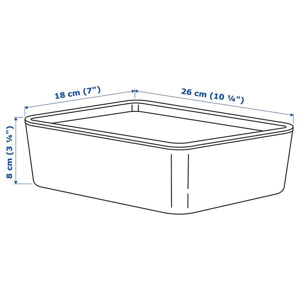 [IKEA/イケア/通販]KUGGIS クッギスふた付きボックス, ライトグレー,18x26x8 cm[AA](49596758) |  | 03