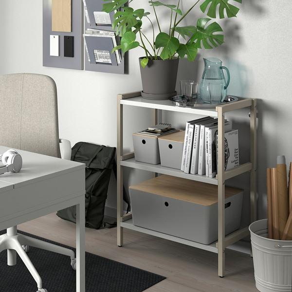 [IKEA/イケア/通販]KUGGIS クッギスふた付きボックス, ライトグレー/竹,37x54x21 cm[DC](49596819) |  | 02