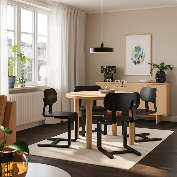 [IKEA/イケア/通販]STOCKHOLM 2025 ストックホルム 2025 / LYCKAN リッカンテーブル＆チェア4脚, オーク材突……[6](49602071) |  | 01