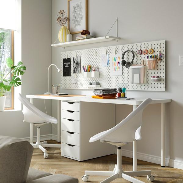 [IKEA/イケア/通販]LAGKAPTEN ラグカプテン / ALEX アレクス デスク, ホワイト, 200x60 cm[6](49607672) |  | 01