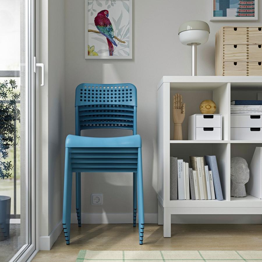 [IKEA/イケア/通販]SANDSBERG サンドスベリ テーブル＆チェア2脚, ブラック ブラック/ブルー, 67x67 cm[4](49608884) |  | 02