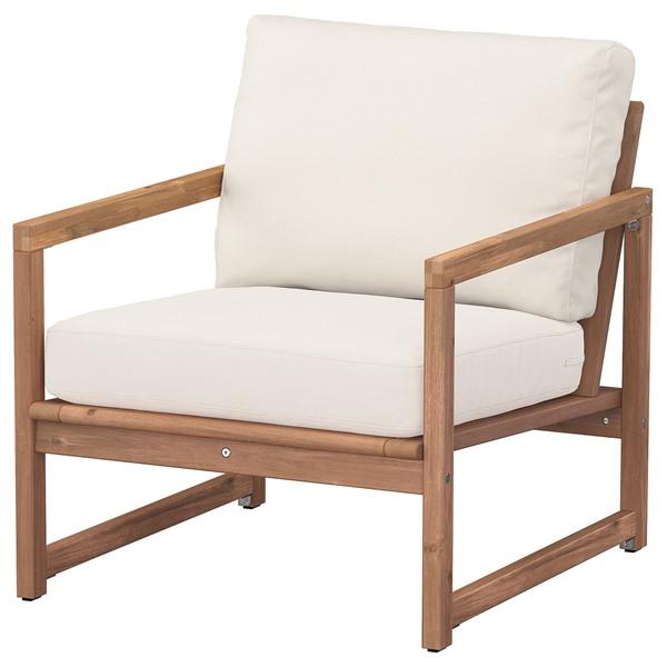 [IKEA/イケア/通販]NAMMARO ネッマローラウンジチェア 屋外用, ライトブラウンステイン/フローソーン……[5](49609020) | 