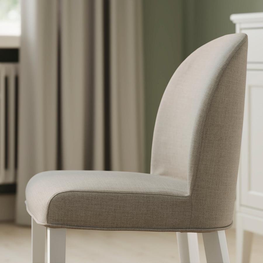 [IKEA/イケア/通販]ROSENTORP ローセントルプ / ROSENTORP ローセントルプ テーブル＆チェア4脚, ホワイト/キランダライトベージュ ホワイト, 155/215x87 cm[6]( |  | 03