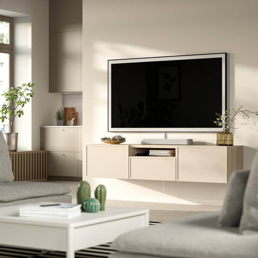 IKEA/イケア/通販]BESTA ベストー テレビ台, ホワイトステインオーク調