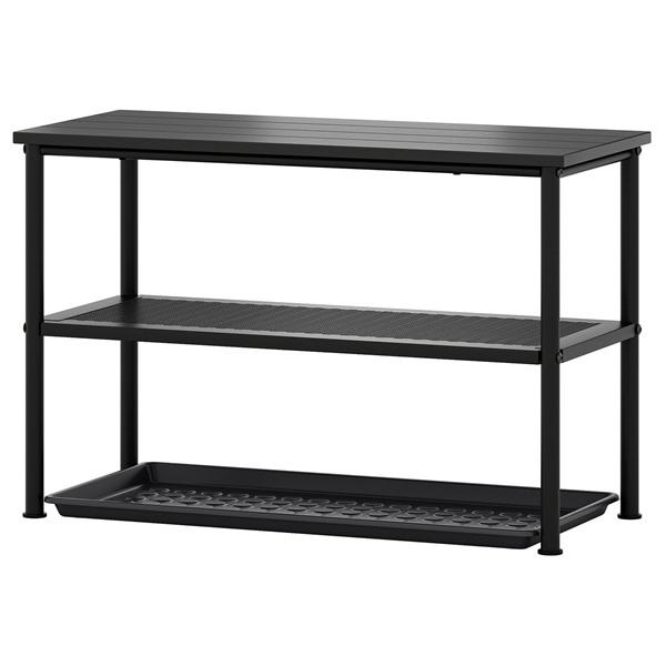 [IKEA/イケア/通販]NIPASEN ニーポーセン / BAGGMUCK バッグムック玄関用家具2点セット, ブラック/グレー[DD](49618010) | 