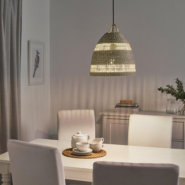 [IKEA/イケア/通販]TORARED トラレード / HAVSDJUP ハーヴスユープペンダントランプ, ハンドメイド スゲ……[AD](49618227) |  | 02