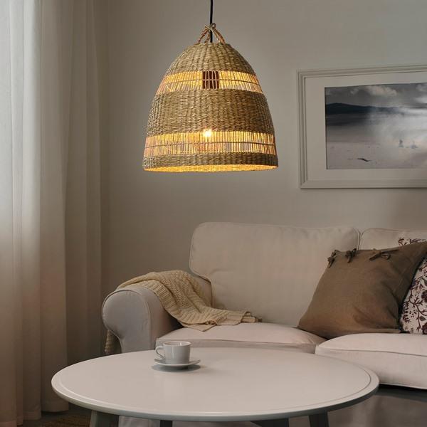 [IKEA/イケア/通販]TORARED トラレード / HAVSDJUP ハーヴスユープペンダントランプ, ハンドメイド スゲ……[AD](49618227) |  | 03