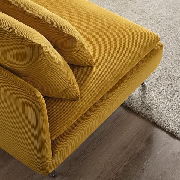 [IKEA/イケア/通販]SODERHAMN ソーデルハムン2人掛けソファ 寝椅子付き, ケーリンゲ ダークイエロー[4](49621753) |  | 02