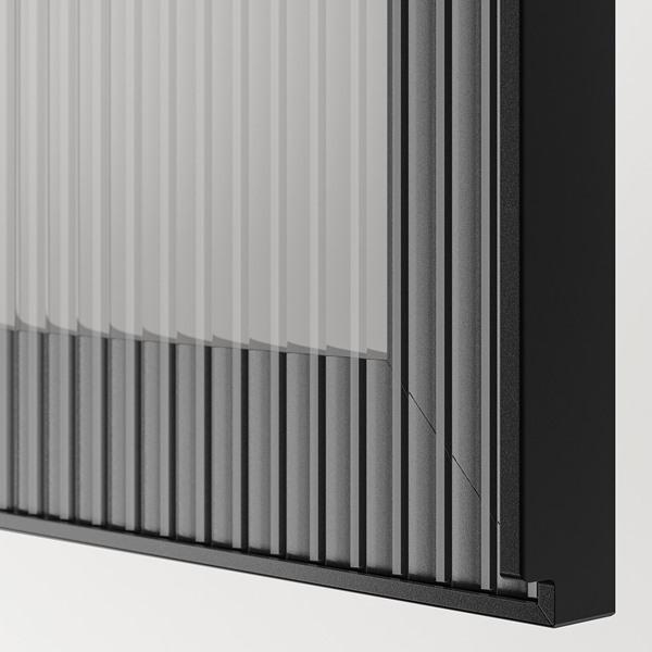 [IKEA/イケア/通販]BESTA ベストー テレビボード/ガラス扉, ダークグレー ラップヴィーケン/フェルスヴィーク チャコール, 300x42x193 cm[28](49626977) |  | 04