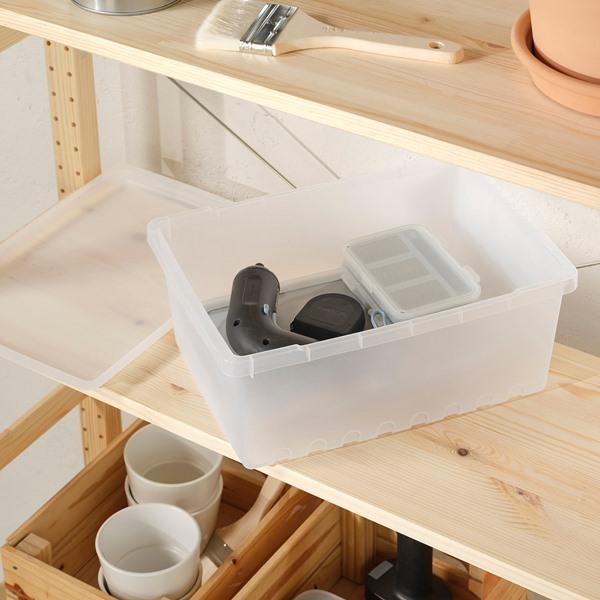 [IKEA/イケア/通販]UPPSNOFSAD ウップスノフサド収納ボックス ふた付き, 透明,35x25x14 cm/9 l[BB](49630074) |  | 01