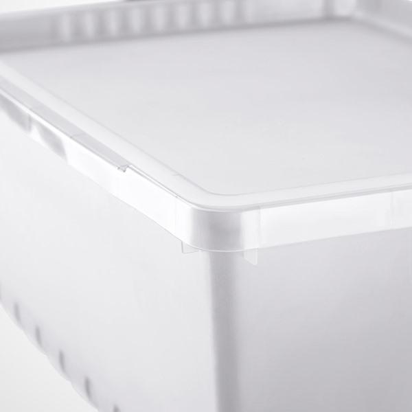 [IKEA/イケア/通販]UPPSNOFSAD ウップスノフサド収納ボックス ふた付き, 透明,35x25x14 cm/9 l[BB](49630074) |  | 03