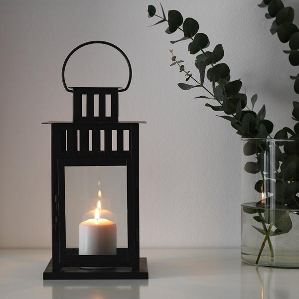 [IKEA/イケア/通販]BORRBY ボッルビーブロックキャンドル用ランタン, 室内/屋外用 ブラック,28 cm[B](50156112) |  | 03