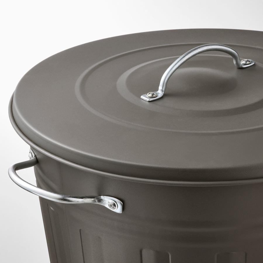 [IKEA/イケア/通販]KNODD クノッド ふた付きゴミ箱, グレー, 40 l[DC](50315314) |  | 05