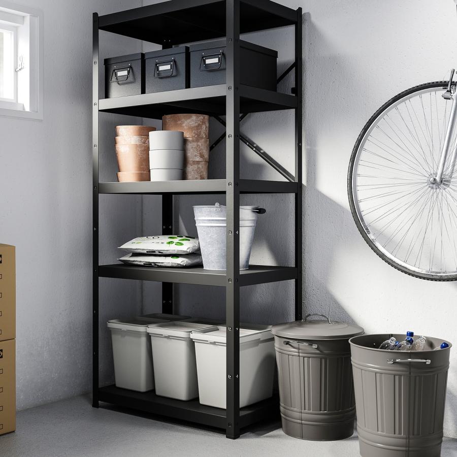 [IKEA/イケア/通販]KNODD クノッド ふた付きゴミ箱, グレー, 40 l[DC](50315314) |  | 07