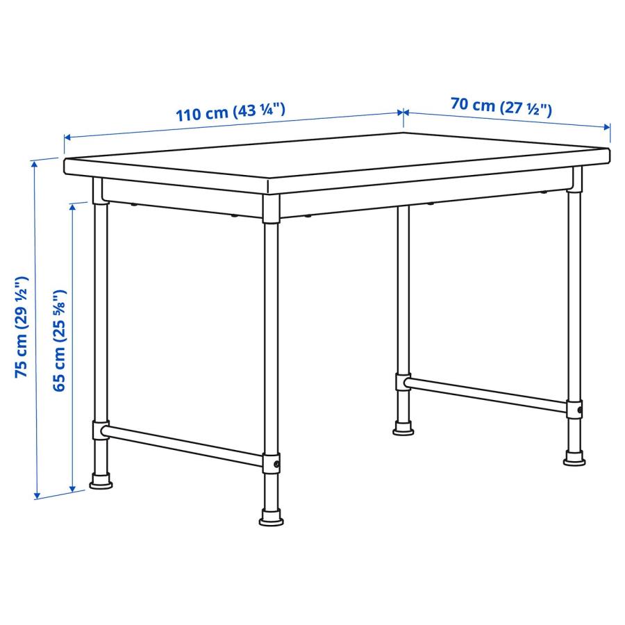 [IKEA/イケア/通販]KULLABERG クッラベリ デスク, パイン材, 110x70 cm[D](50499445)の画像