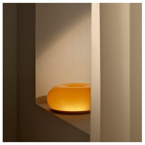 [IKEA/イケア/通販]VARMBLIXT ヴァルムブリクストLEDテーブル/ウォールランプ, オレンジ ガラス/丸形,30 cm[C](50525147) |  | 01