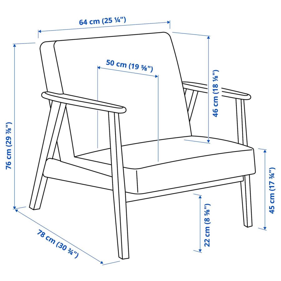 IKEA ソファ　EKENASET エーケネーセット　ダイニングチェア　グレー EKENÄSET エーケネーセット パーソナルチェア, ケーリンゲ グレー