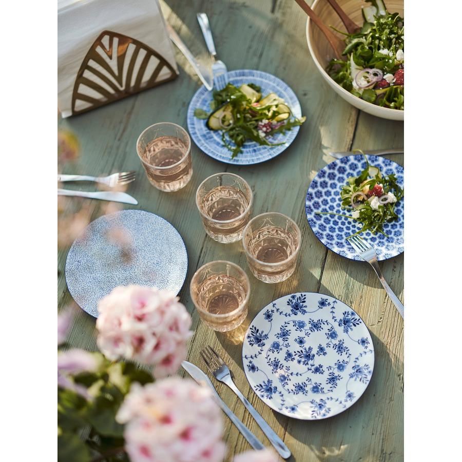 [IKEA/イケア/通販]ENTUSIASM アントゥシアスム サイドプレート, 模様入り/ブルー, 18 cm[A](00505359) |  | 05