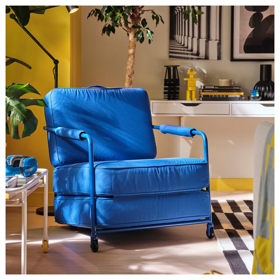 [IKEA/イケア/通販]BRANNBOLL ブレンボール ゲーミングラウンジチェア, クニーサ ブライトブルー[J](50586616)の画像