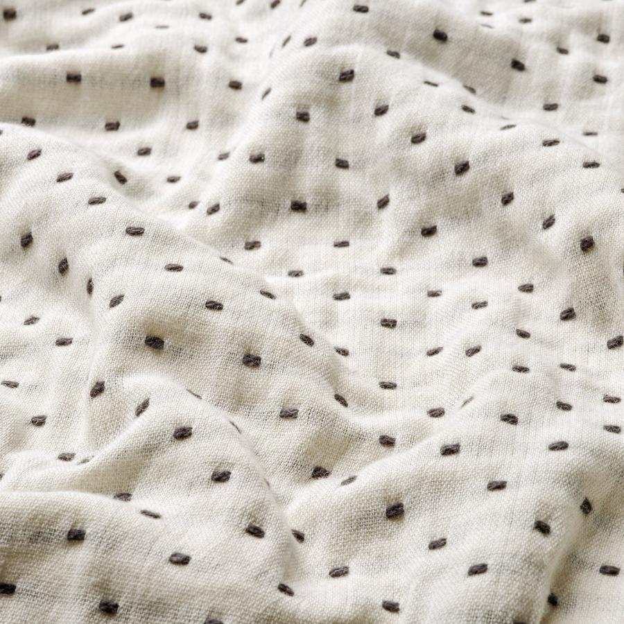 [IKEA/イケア/通販]JAKOBSLILJA ヤーコブスリリア マルチカバー, オフホワイト/チャコール, 150x250 cm[B](50587480)の画像