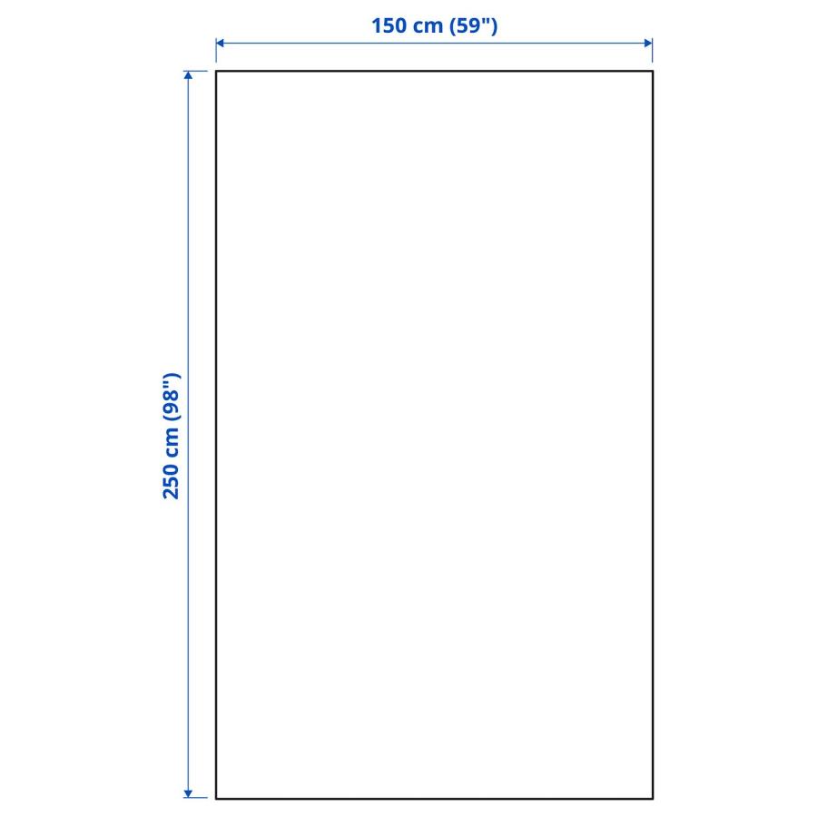 [IKEA/イケア/通販]JAKOBSLILJA ヤーコブスリリア マルチカバー, オフホワイト/チャコール, 150x250 cm[B](50587480)の画像