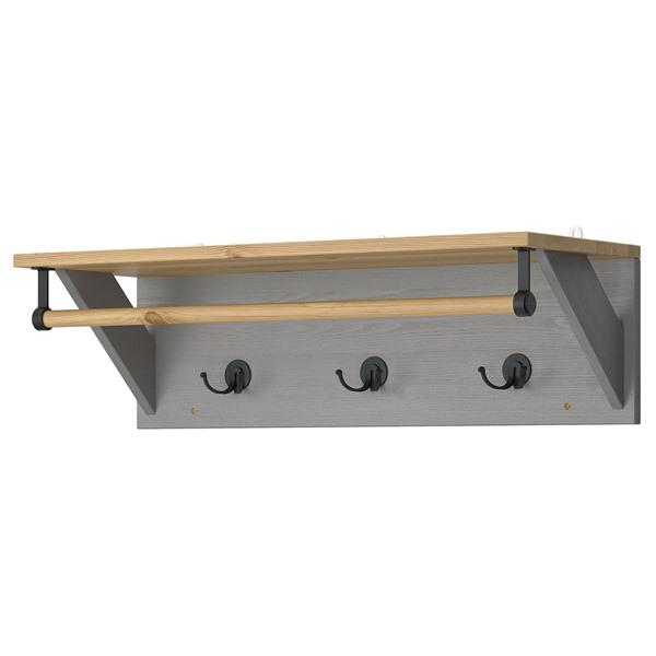 [IKEA/イケア/通販]KALLSO カルソーウォールシェルフ フック付き, グレー,80 cm[D](50599322) | 